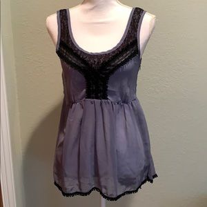 Boho lace and sheer top vintage